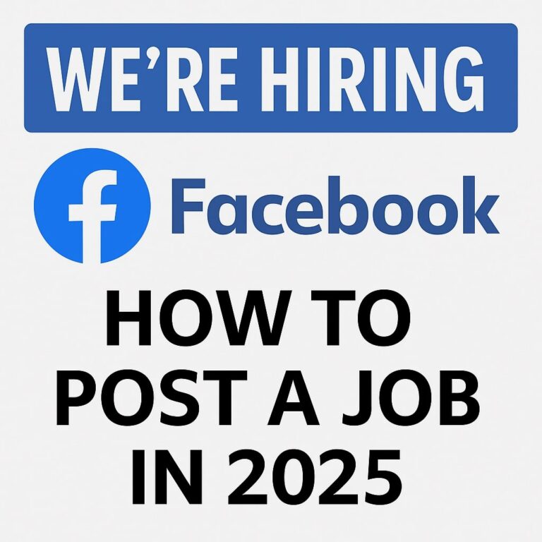 how to post a job on Facebook in 2025